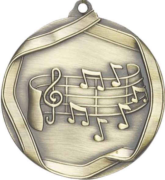 Die Cast Music Medal