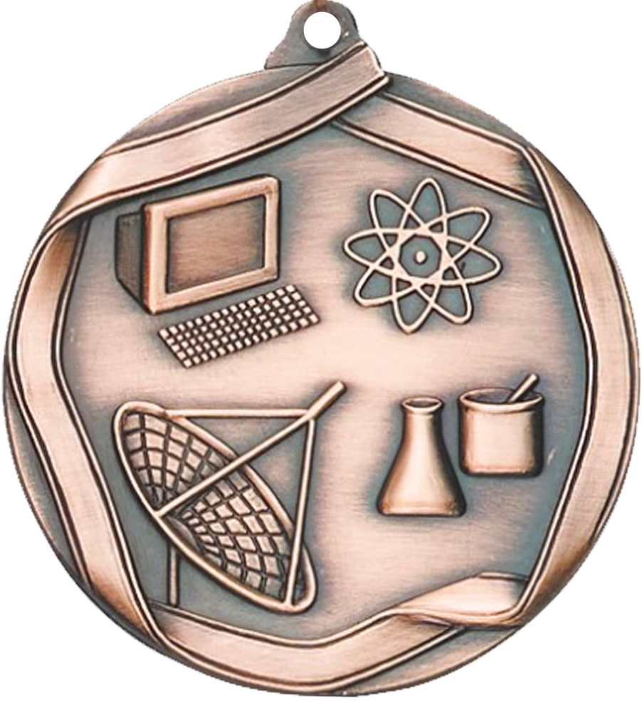 Bronze Die Cast Science Medal