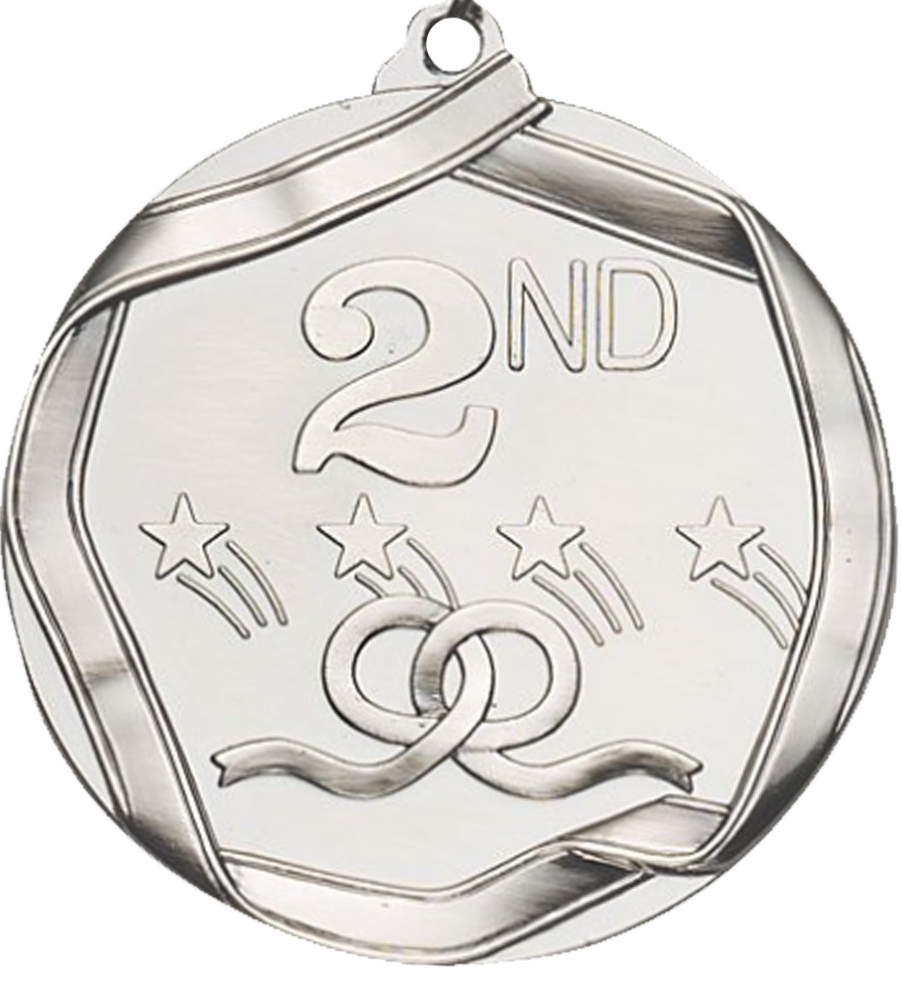 Silver Die Cast 2nd Place Medal