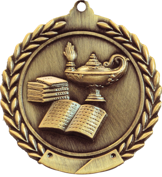 Cheap Wreath Lamp of Knowledge Medal