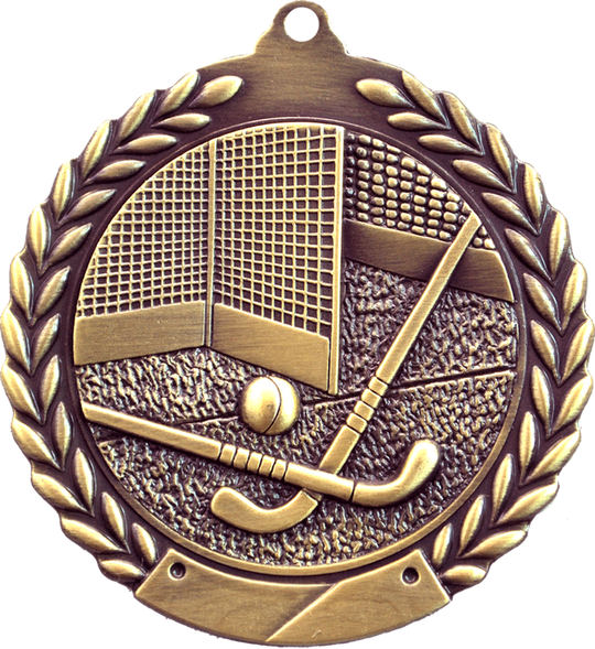 Wreath Field Hockey Medal