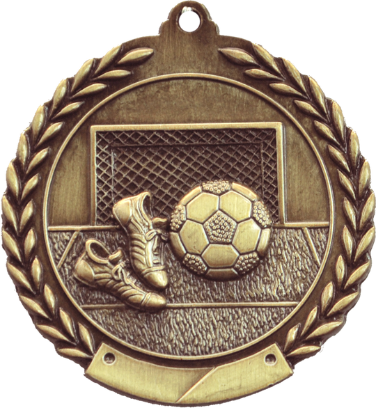 Wreath Soccer Medal