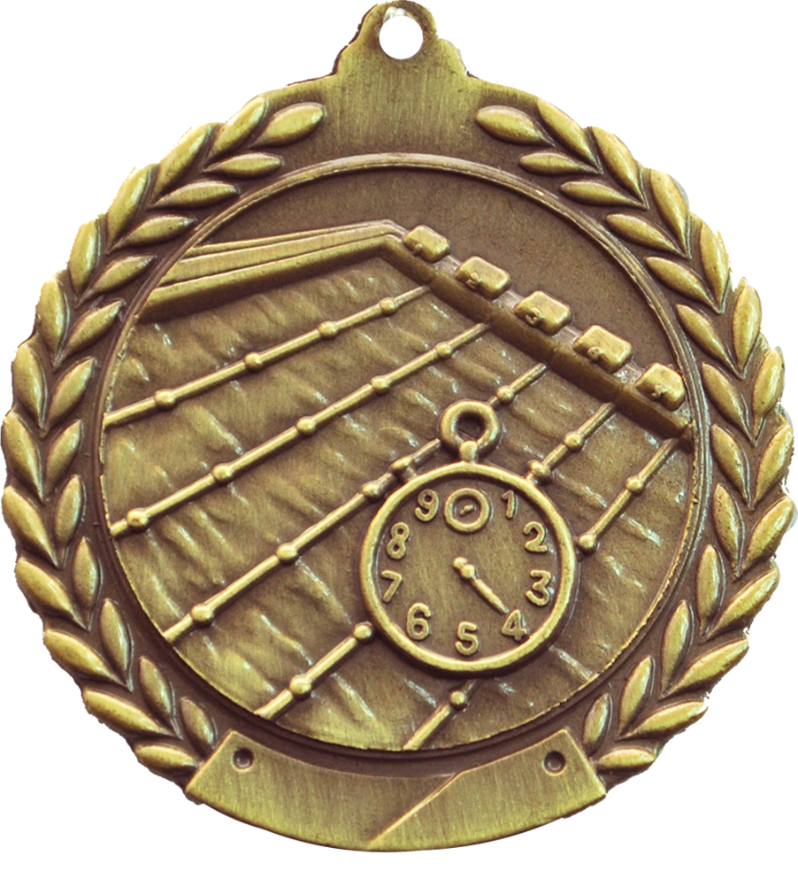Gold Cheap Wreath Swimming Medal