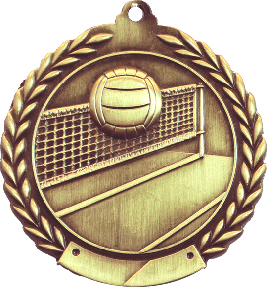 Cheap Wreath Volleyball Medal