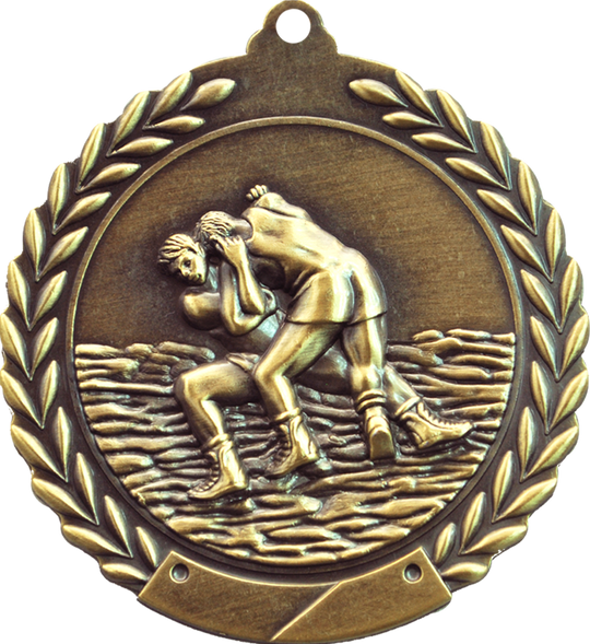 Wreath Wrestling Medal