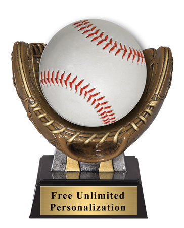 Baseball Glove Ball Holder Trophy