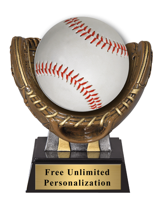 Baseball Glove Ball Holder Trophy