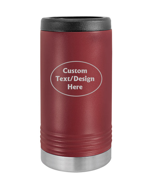 Maroon Custom Insulated SLIM Can Holder