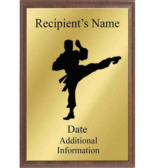 Martial Arts Silhouette Plaque