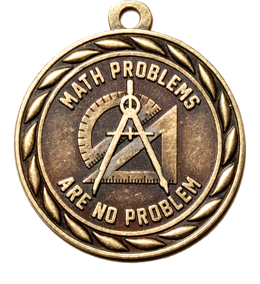 Gold Scholastic Math Problems Medal