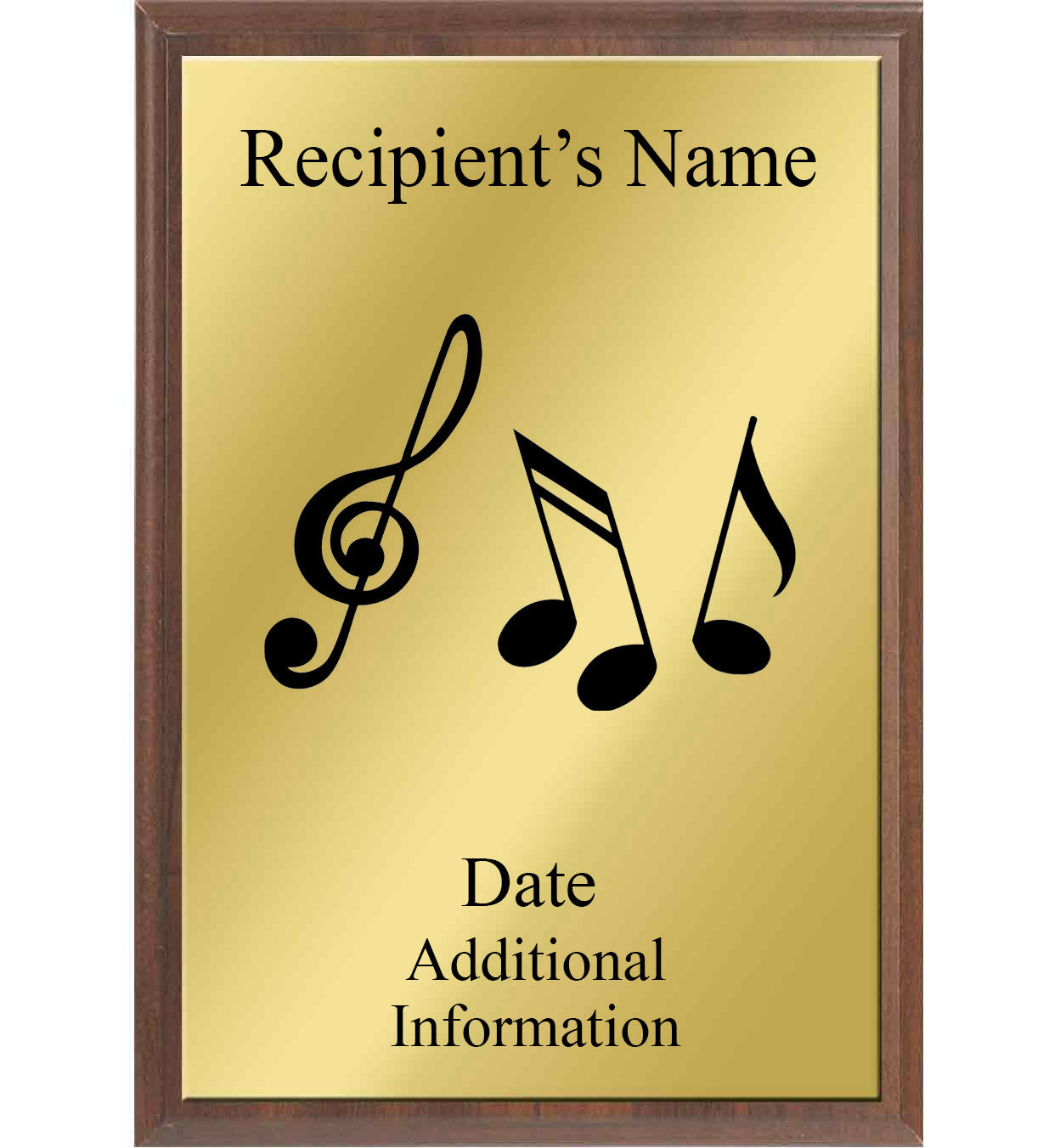 Music Silhouette Plaque