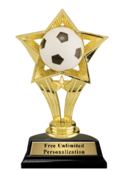 Open Star Soccer Trophy