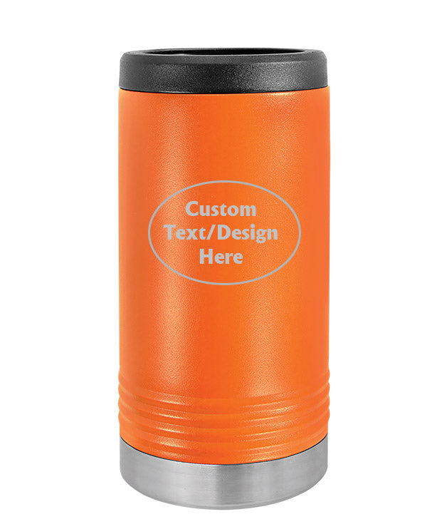 Orange Custom Insulated SLIM Can Holder