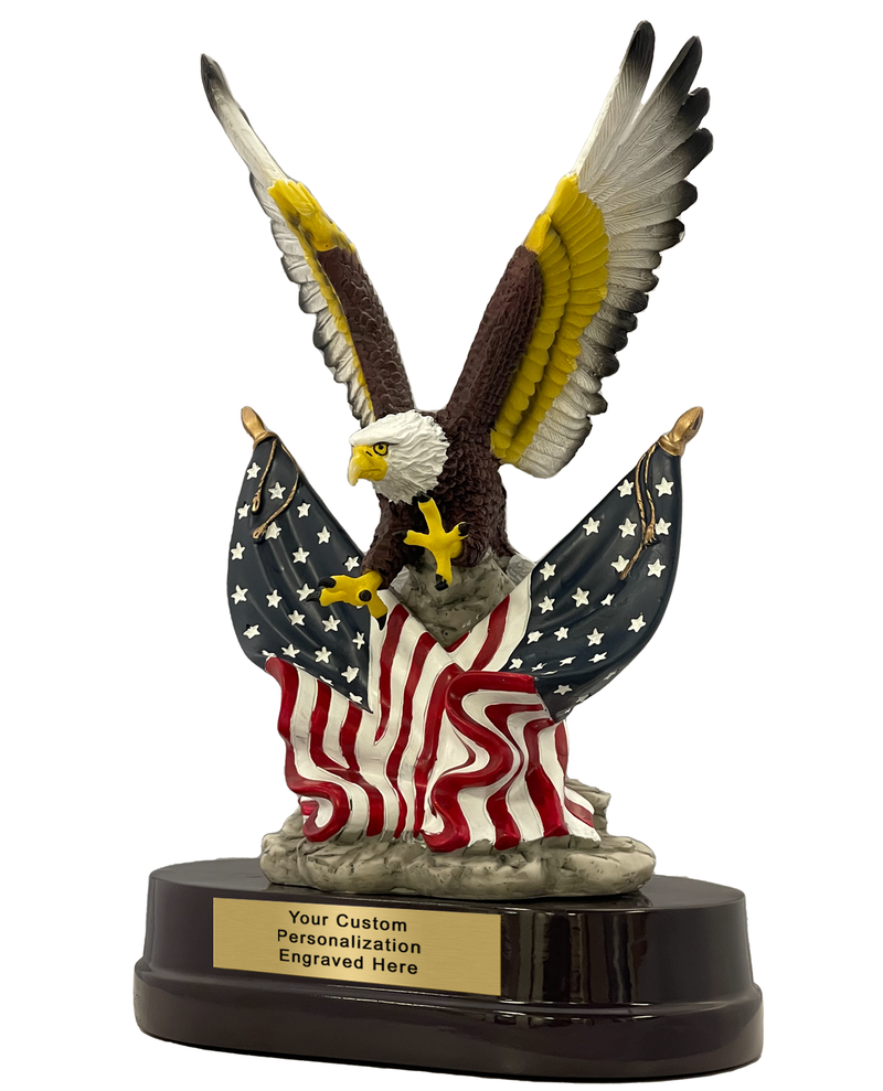 Patriot Eagle Award With Flags