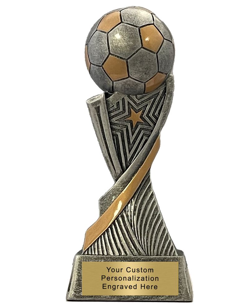 Aspire Soccer Award Silver and gold 
