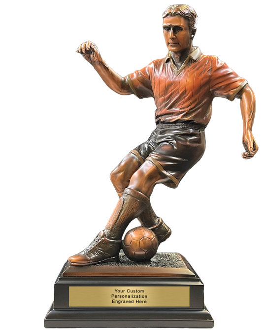Bronze Soccer Statue