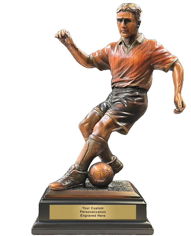 Bronze Soccer Statue