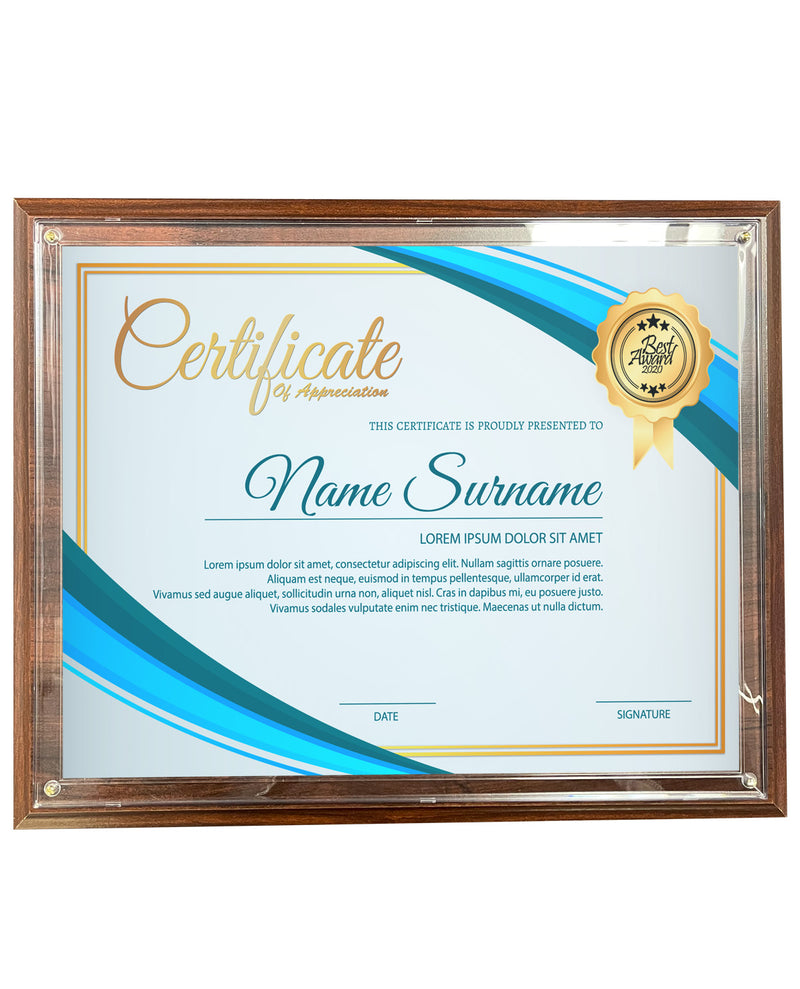 Premium Certificate Plaque