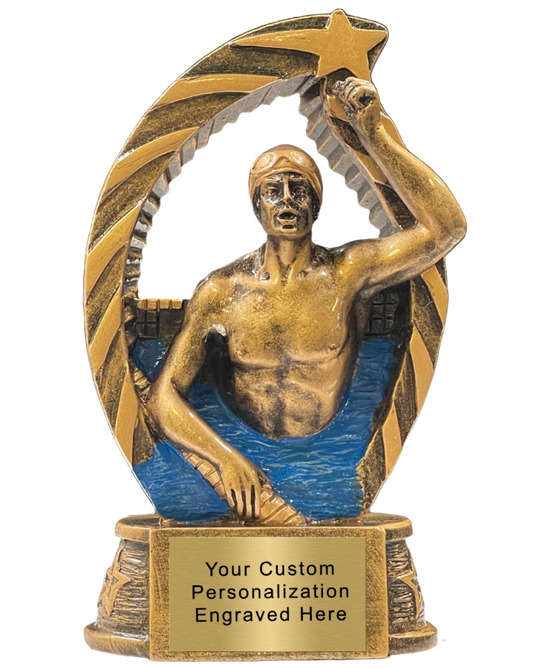 Male Swimming Resin Award