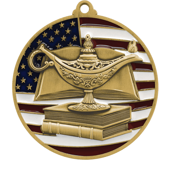 USA Flag Academic Medal