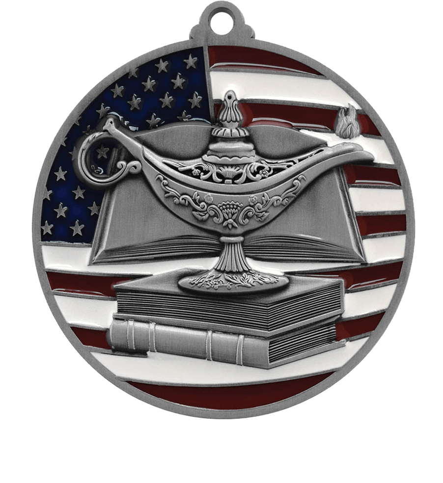 Silver USA Flag Academic Medal