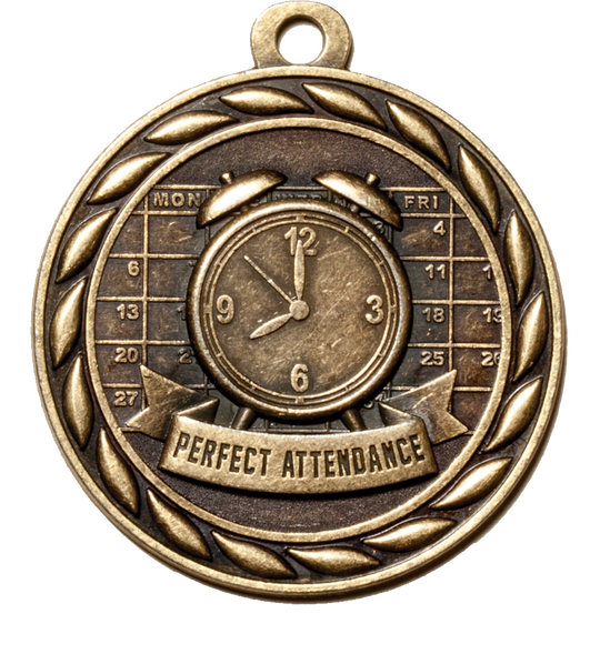 Scholastic Perfect Attendance Medal