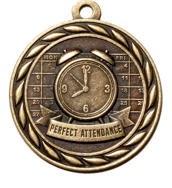 Scholastic Perfect Attendance Medal