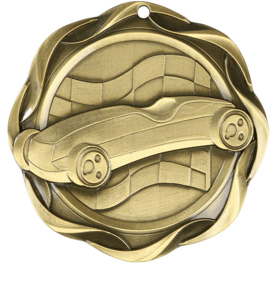 Gold Fusion Pinewood Derby Medal