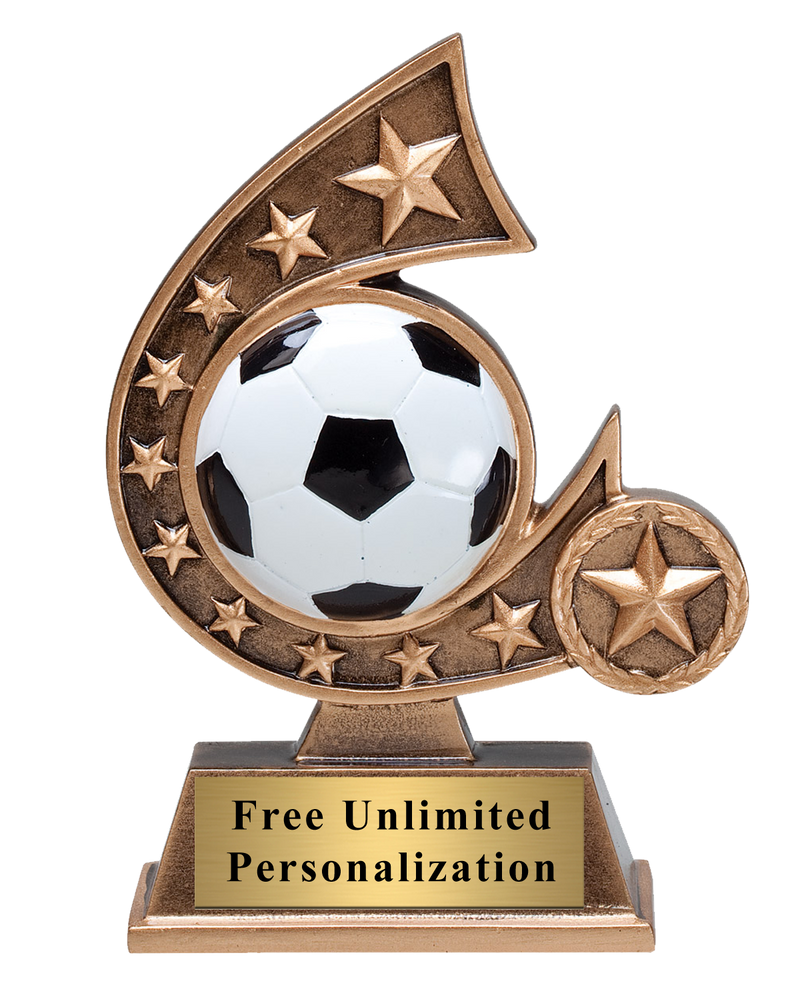 Star Comet Soccer Trophy