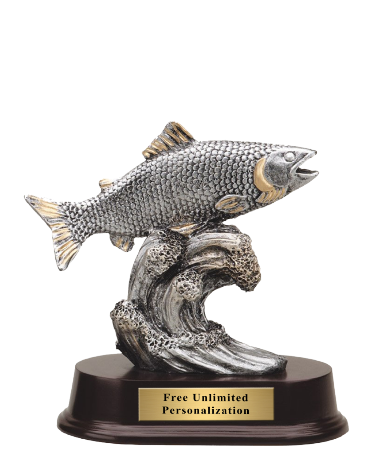 Pewter Fishing Trophy