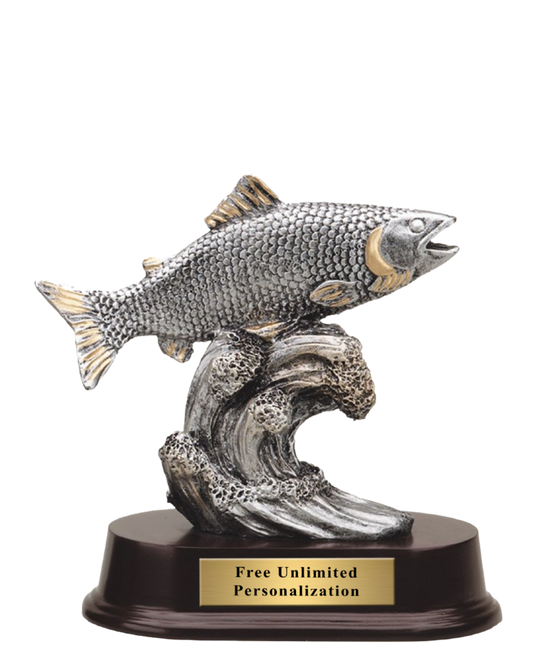 Pewter Fishing Trophy