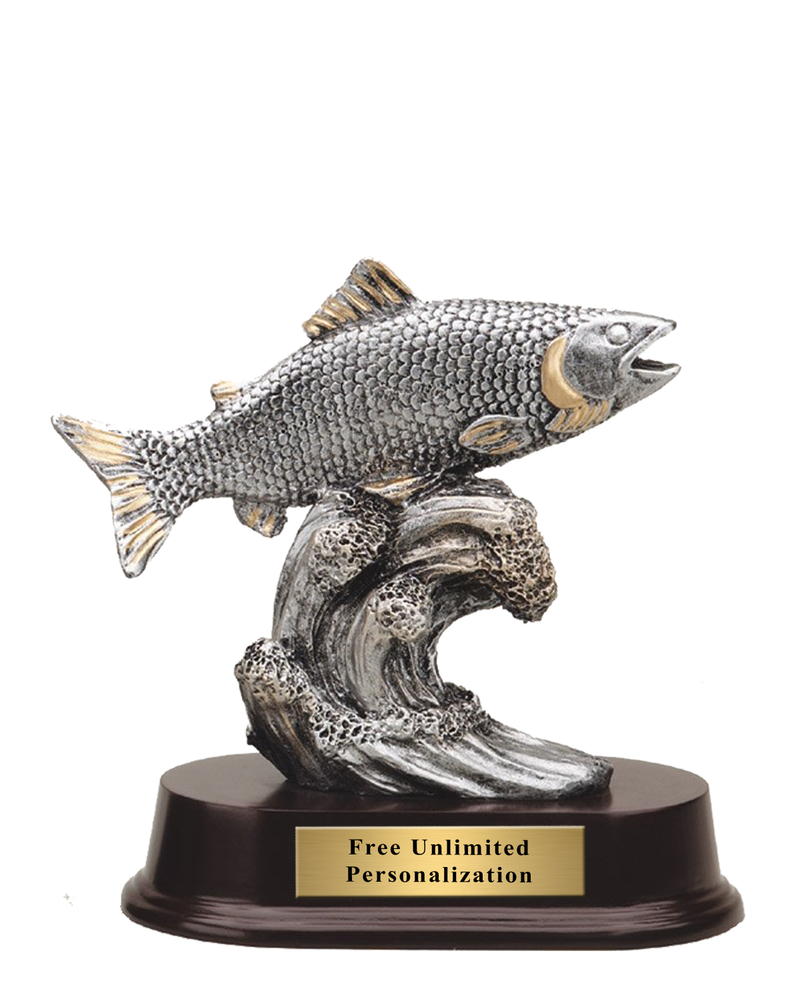 Pewter Fishing Trophy