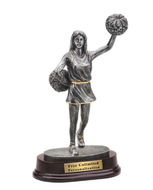 Pewter Finish Cheer Trophy