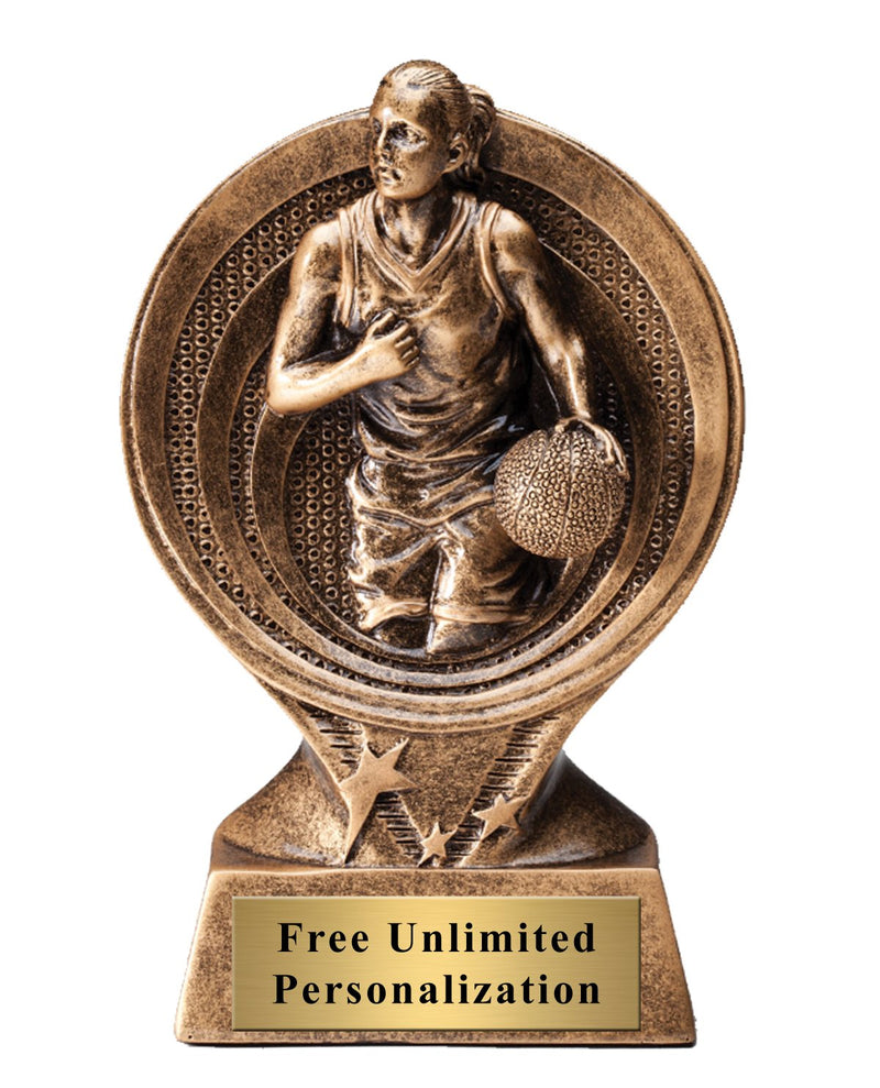 Saturn Basketball Female Trophy