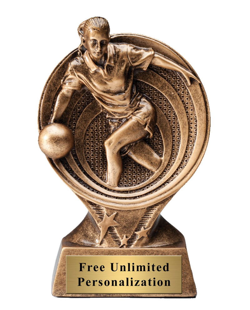 Saturn Bowling Female Trophy