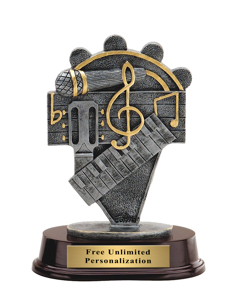 Pewter Finish Music Trophy