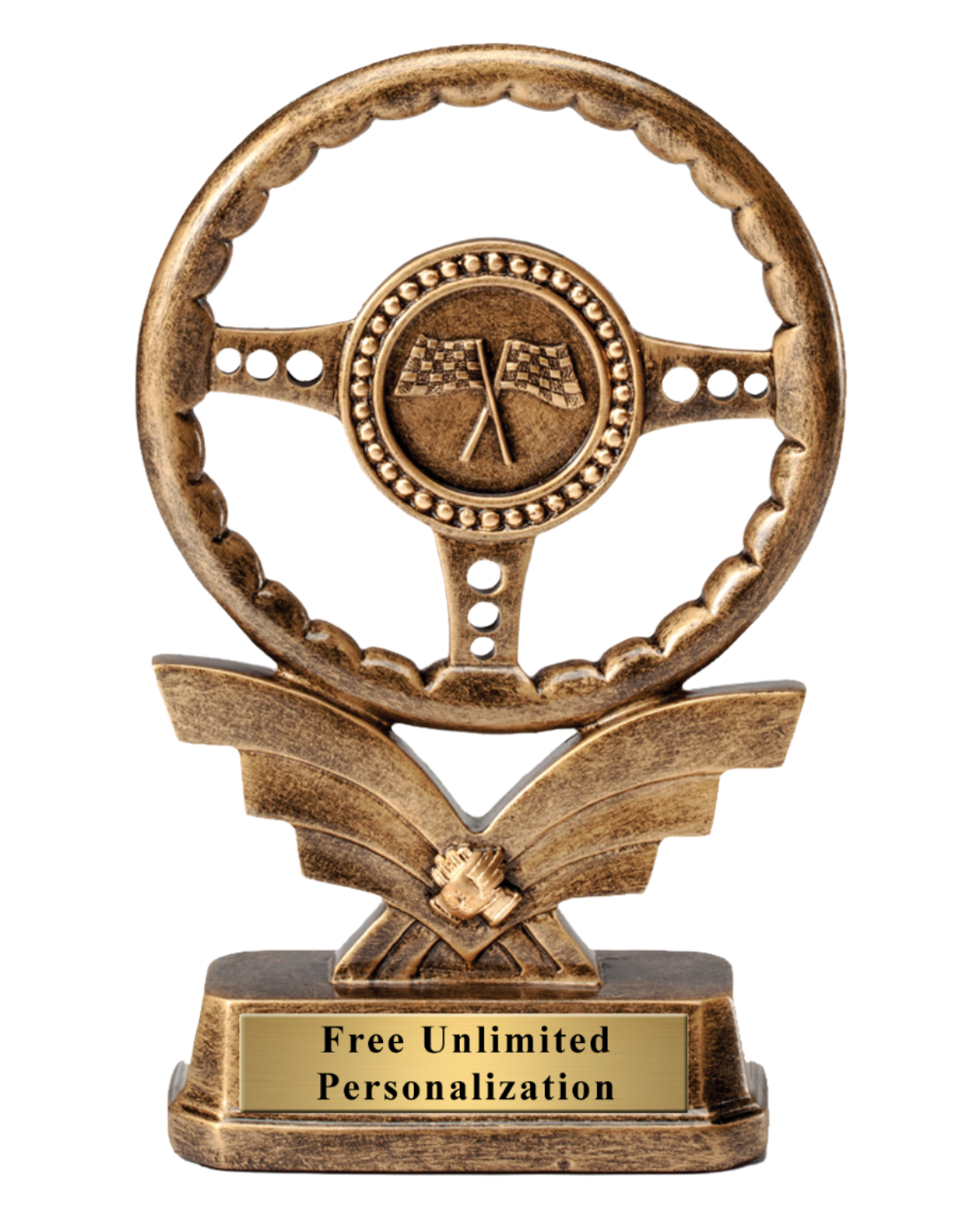 Driving Trophy Steering Wheel Racing Trophy