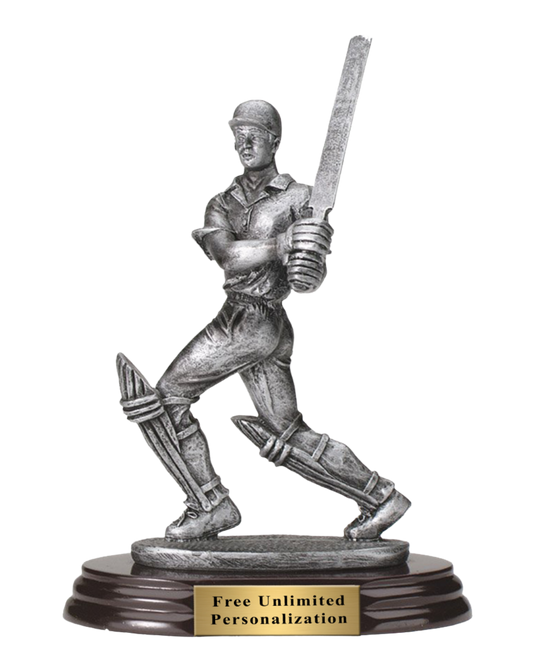 Pewter Finish Cricket Trophy