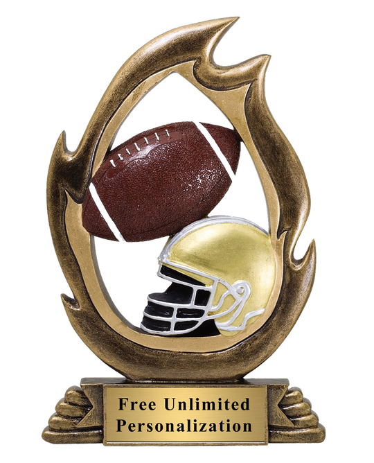 Flame Football Trophy