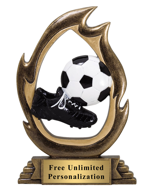 Flame Soccer Trophy
