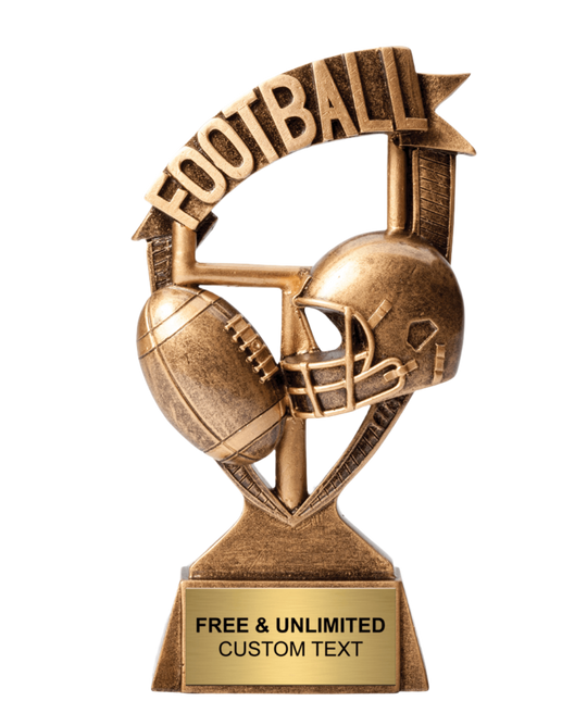 Football Ribbon Banner Trophy
