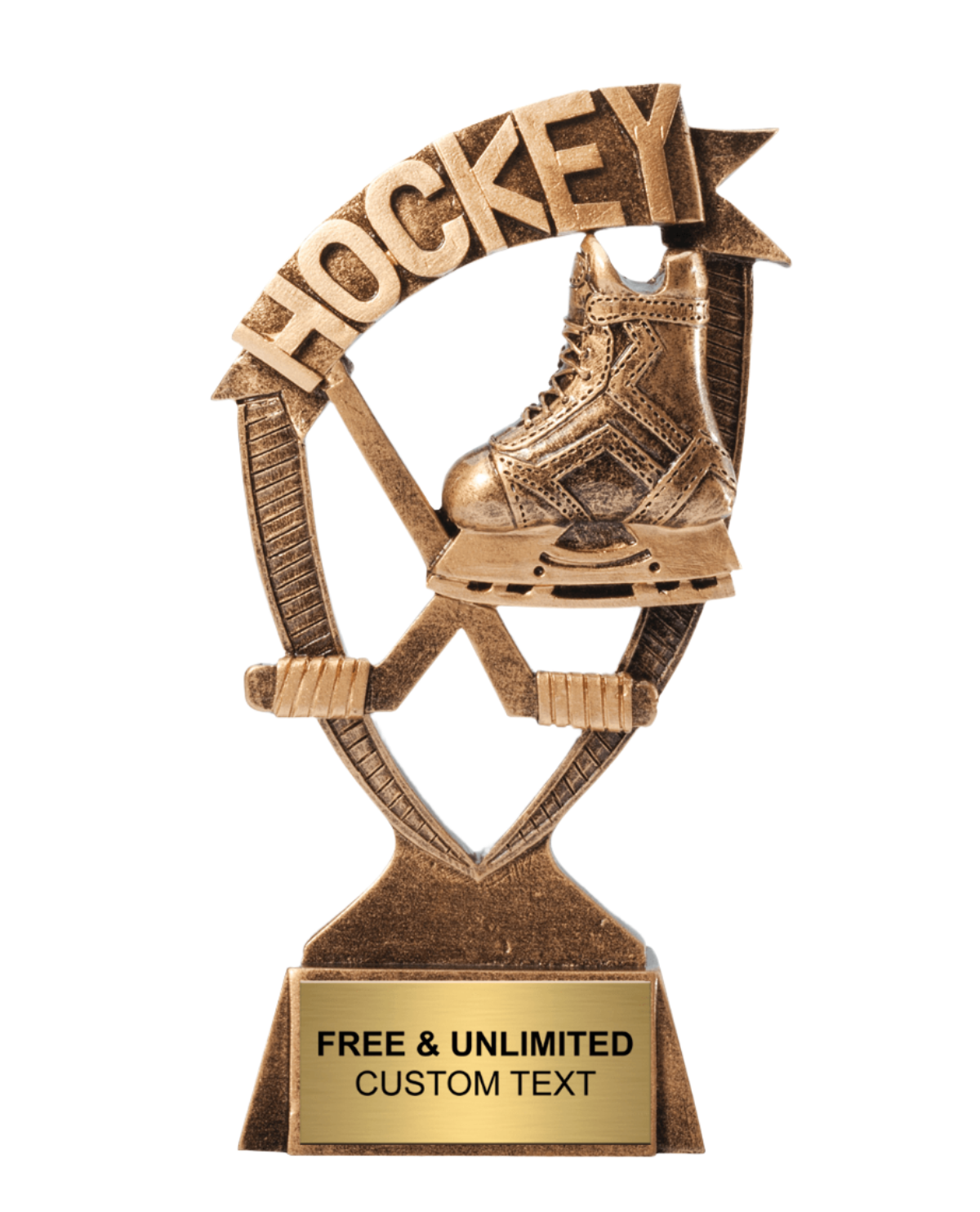 Hockey Ribbon Banner Trophy