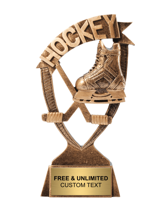Hockey Ribbon Banner Trophy