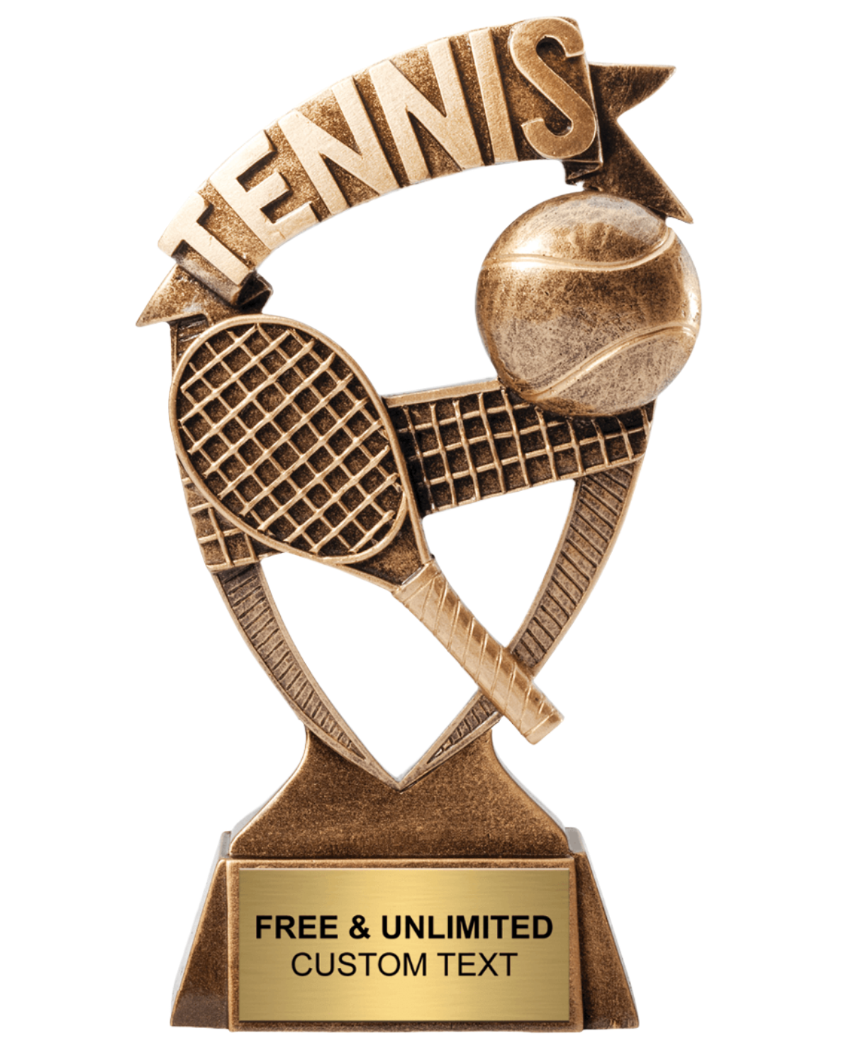 Tennis Ribbon Banner Trophy