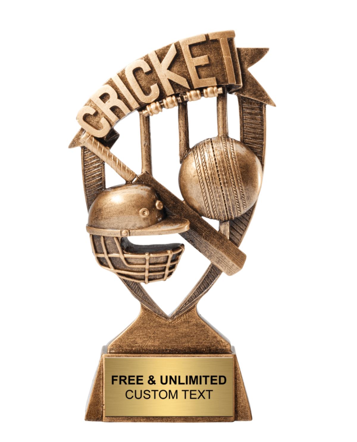 Cricket Ribbon Banner Trophy