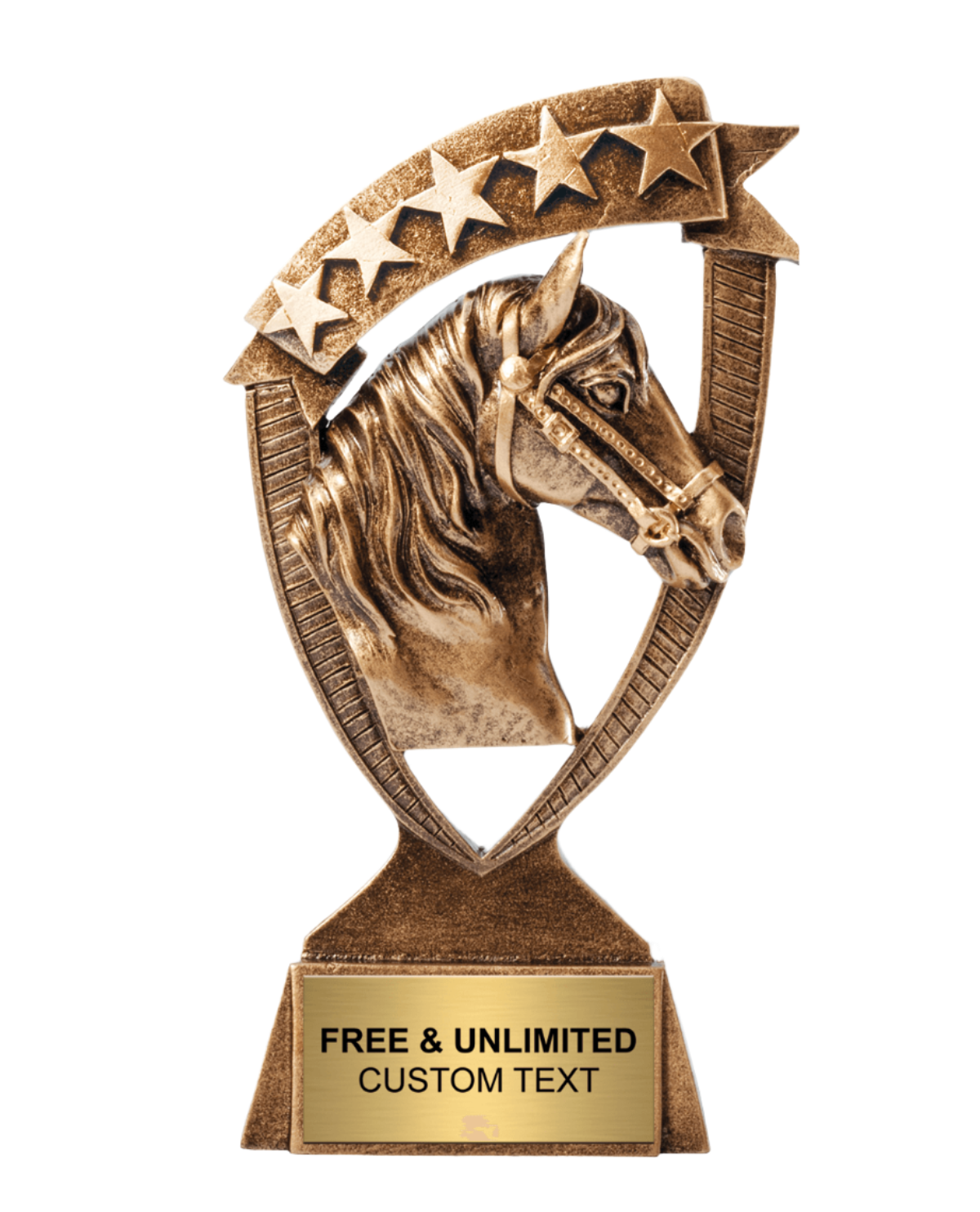 Horse Ribbon Banner Trophy