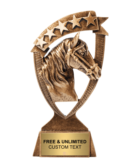 Horse Ribbon Banner Trophy