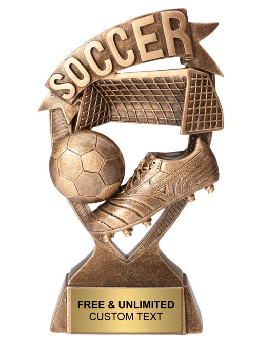 Soccer Ribbon Banner Trophy
