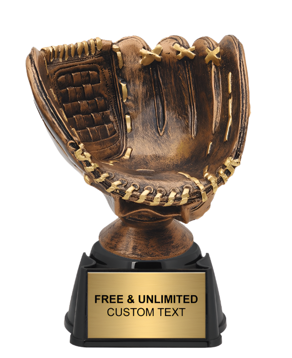 All Star Baseball Glove Trophy