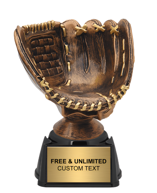 All Star Baseball Glove Trophy